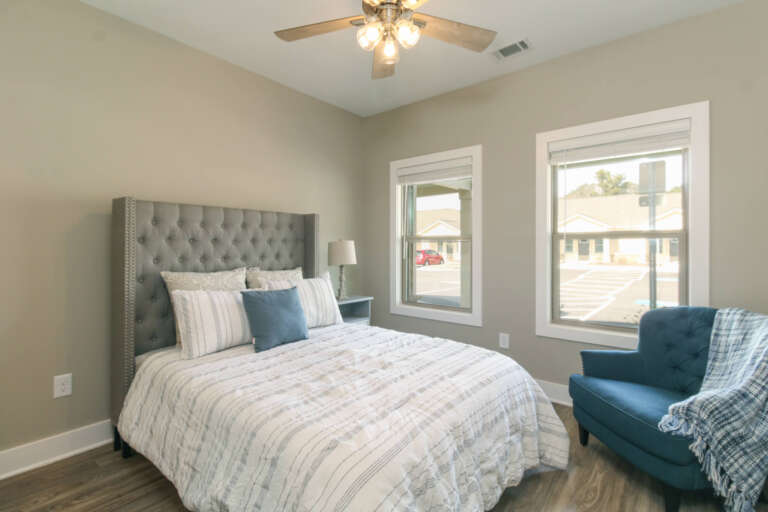 Bedroom Two - Two Bedroom senior living apartment with parking at The Landing of Winder